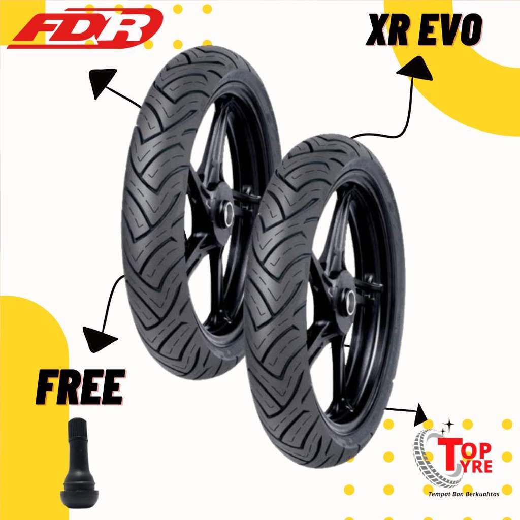 PAKET BAN RING 17 // FDR XR EVO 90/80-17 & 110/70-17 TUBELESS // BAN MOTOR MX KING, CB150R, R15, VIX