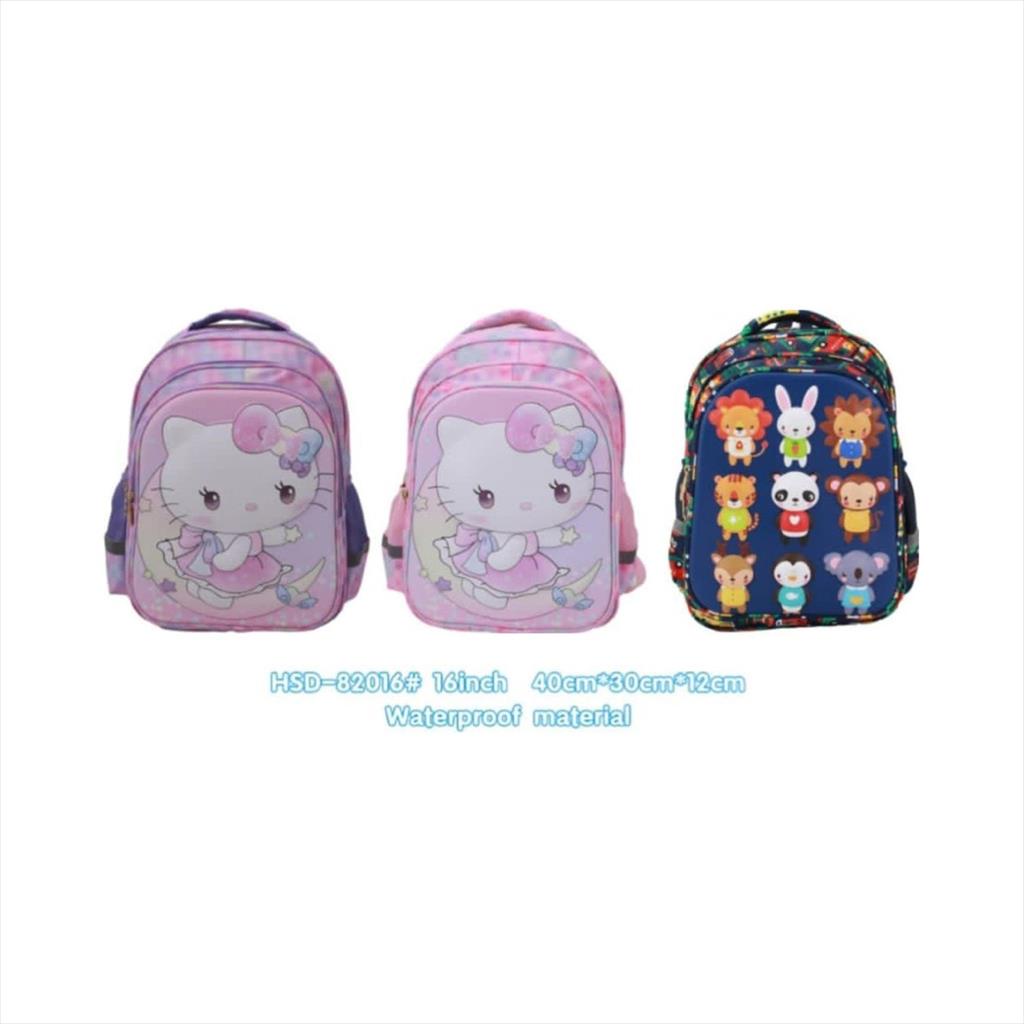 Tas Ransel Backpack Sekolah Anak SD Motif Timbul Labubu Kuromi - 82016