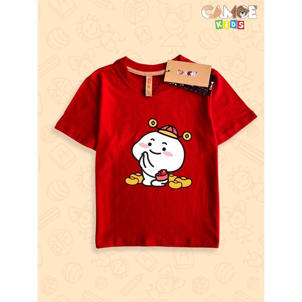 Kaos Anak KIDS Premium CAMOE tahun baru imlek pentol emas gold