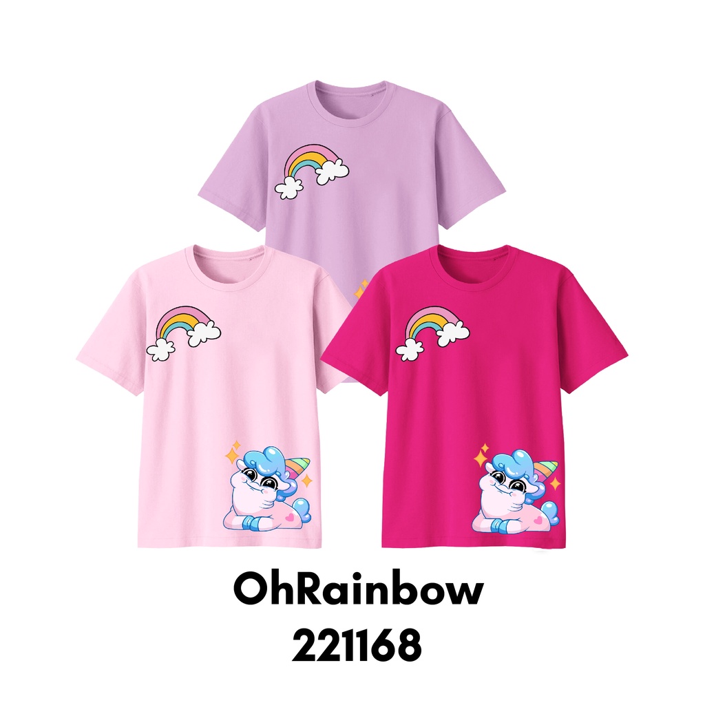 Baju Kaos Fairy Unicorn Series Size Bayi Sampai Dewasa Bigsize Bahan Katun Combed Premium 30s