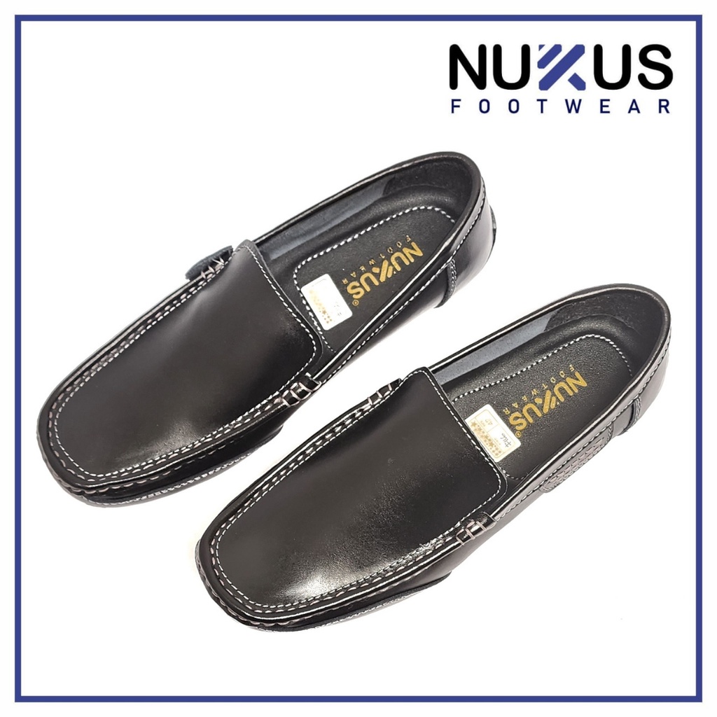 Nukus Sepatu Mocasin Pria Slip On Loafer Kulit Sapi - NMC GB