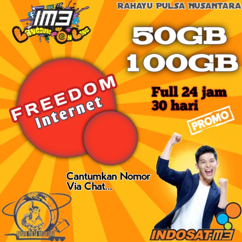 Paket Data Indosat PROMO 5GB | 10GB | 15GB | 20GB | 25GB | 43GB | 53GB | 100GB | 150GB