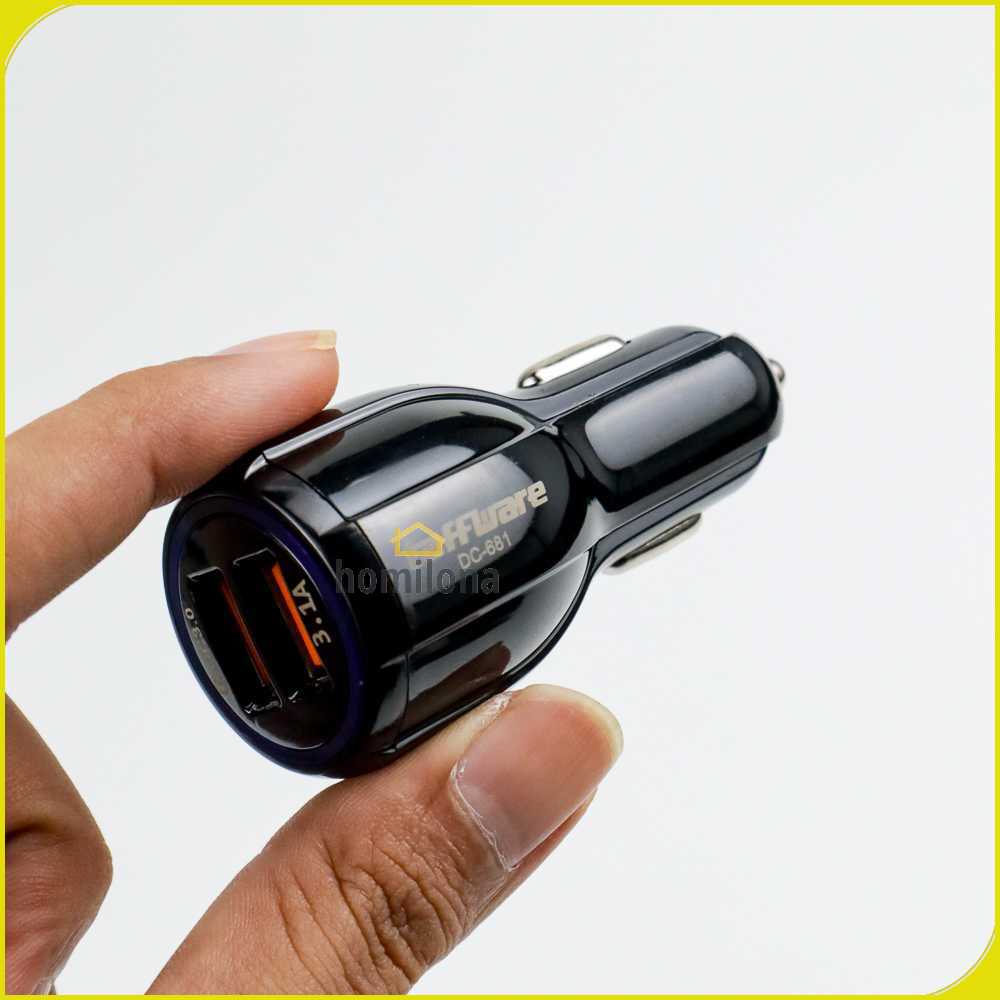 Taffware Car Charger Dual USB Port 3.1A QC3.0 - DC-681