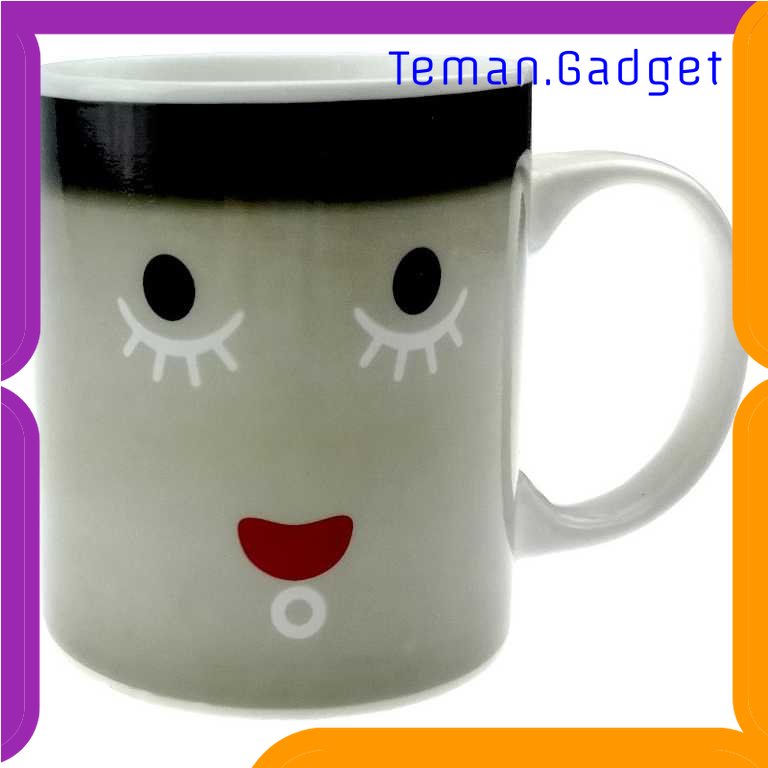 TG - DPR Color Changing Magic Mug Cangkir Sensitif Suhu Motif Smile Face - Y-03