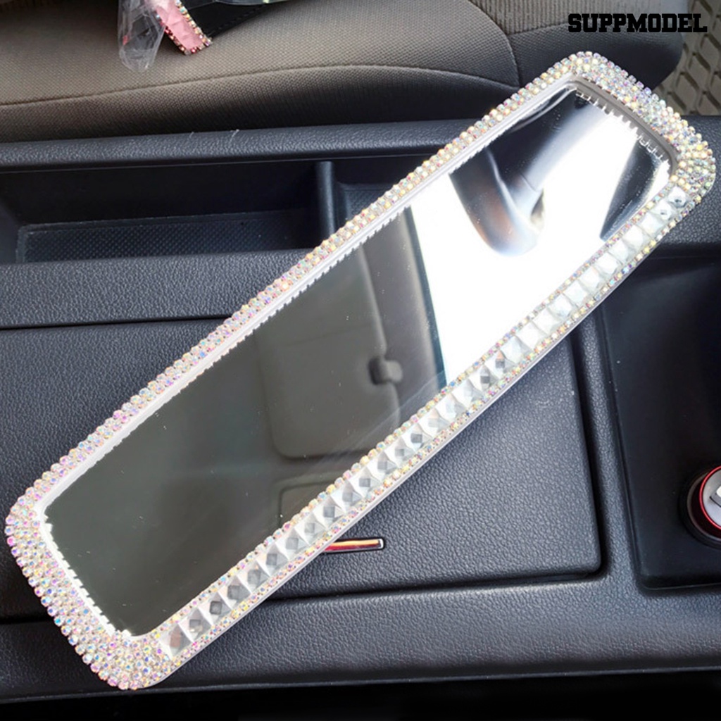 [Dekorasi] Kaca Spion Adjustable HD-Kompatibel Dengan Berlian Imitasi Yang Dapat Diganti Instalasi Mudah Mobil Modifikasi Pengganti Kaca Spion Untuk Kendaraan