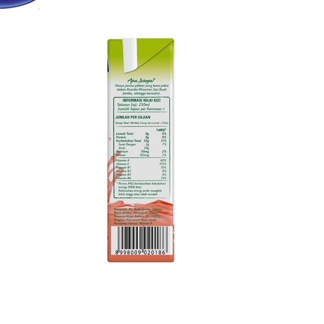 

こ Buavita Jus Buah Jambu 250 mL ✦