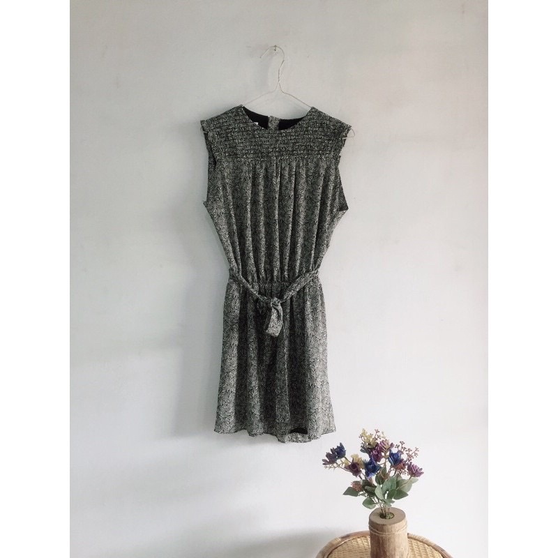 L54 - Mango leaf mini dress