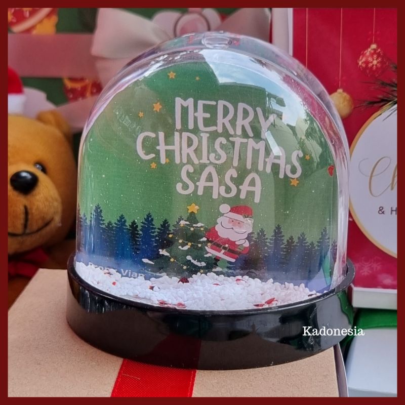 Kado Natal Snowball Custom / Snow Ball Christmas