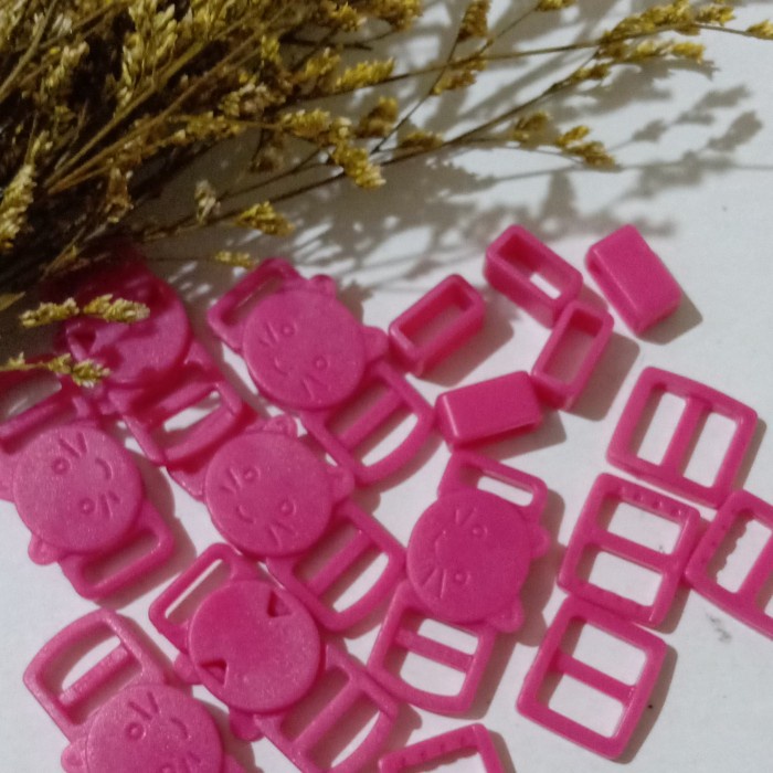 Craft Sodok / Buckle Warna 1 Cm Motif ( 12 Set )