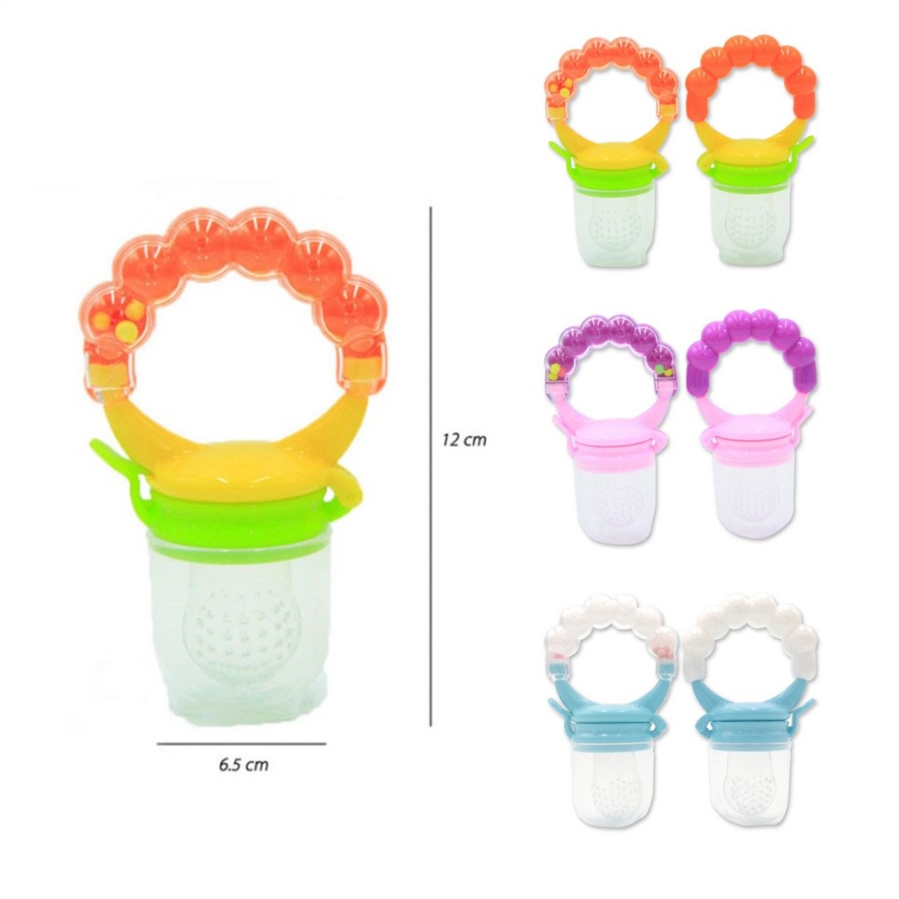 Empeng Dot Buah Anak Bayi Baby Fruit Feeder Rattle Teether Kompeng Pacifier Gigitan Bayi