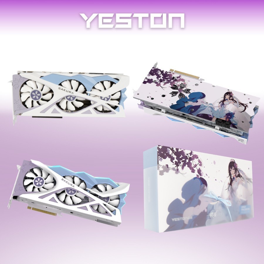 VGA YESTON RX 6700 XT 12GB GDDR6 YA SAKURA SERIES