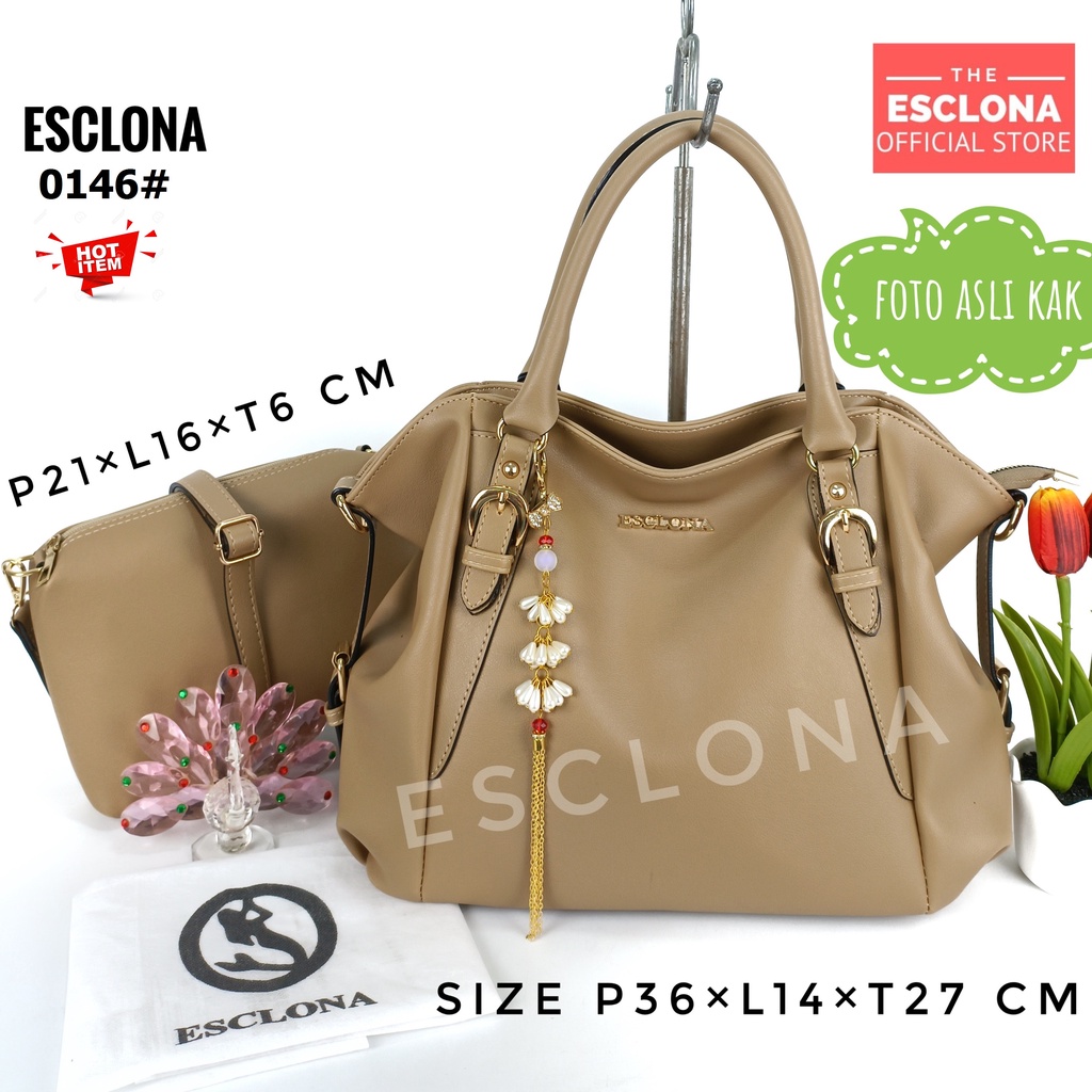 TAS WANITA ESCLONA 0146 TAS TANGAN HANDBAG TERBARU TAS CEWEK TAS BATAM MURAH TAS PEREMPUAN FASHION S2