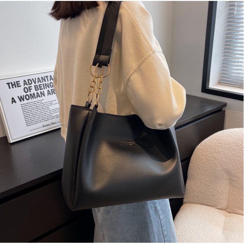 TFT AX200303 92960 AX960 T46  EL 5480 (2PC BISA 1KG) Tas TOTE BAG Polos Wanita Model Cantik Terbaru Muat Banyak supplier tas import