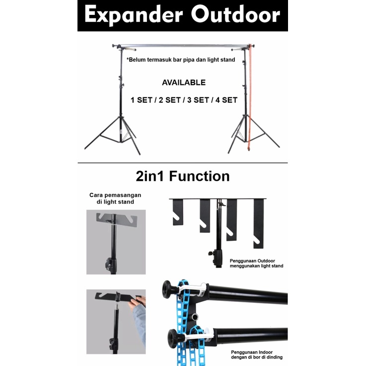 Jual Expander Background 3 set Outdoor Shopee Indonesia