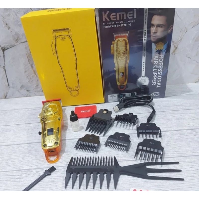 Alat Cukur Rambut Hair Clipper Charge Kemei KM Tam 1970 PG ORIGINAL