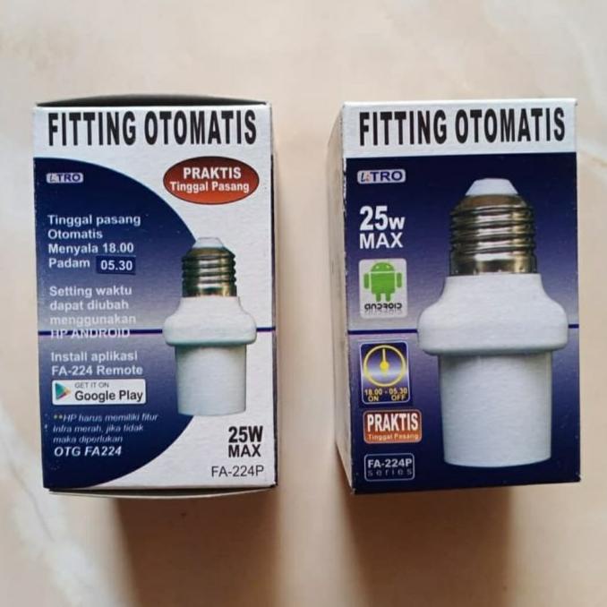Fitting Lampu Otomatis Timer