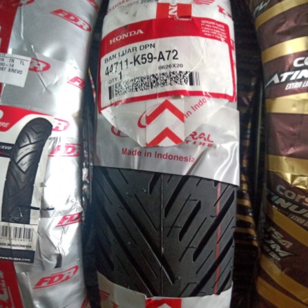 BAN DEPAN AHM HONDA 90/80X14=44711 K59-A72 TUBELESS VARIO BEAT SCOOPY