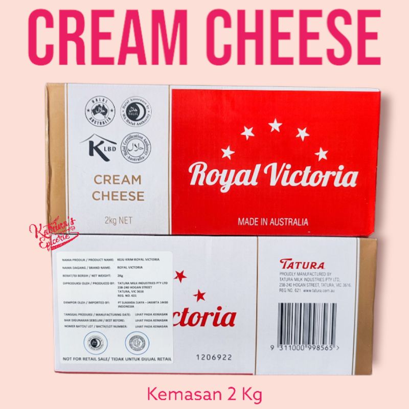 

Tatura Royal Victoria Cream Cheese 2 Kg Cream Keju
