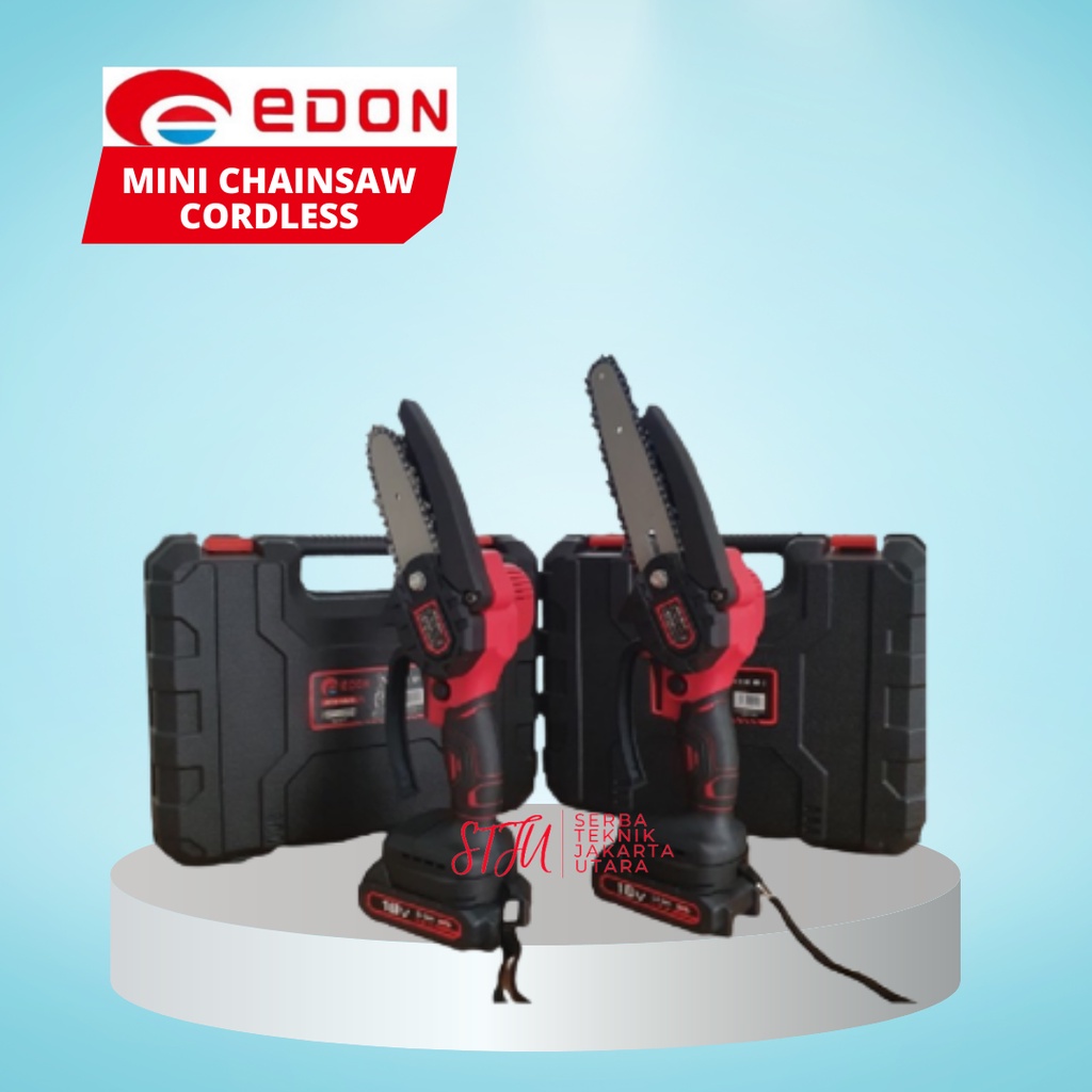 Mesin Gergaji Kayu Mini Cordless EDON Acs 4"/6" inch Gergaji Portable