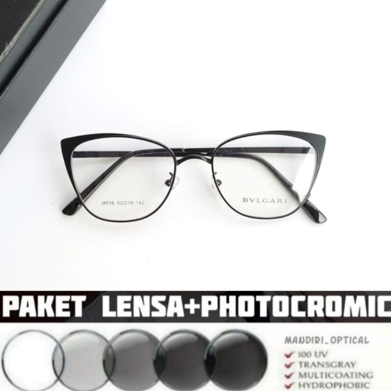 Frame kacamata cat eye wanita | BISA REQUEST MINUS Photocromic anti radiasi | Kacamata fashion | kacamata minus | kacamata hitam | lensa minus | kacamata