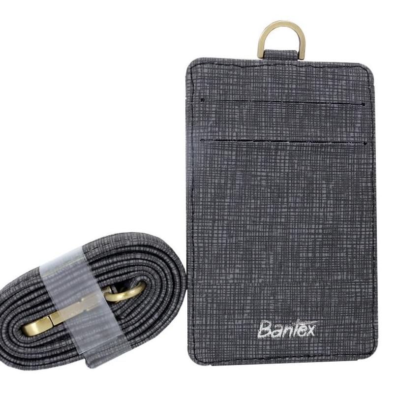

Model Baru ID CARD BANTEX LEATHER 8869 PORTRAIT + LANYARD 10 BLACK 45G*