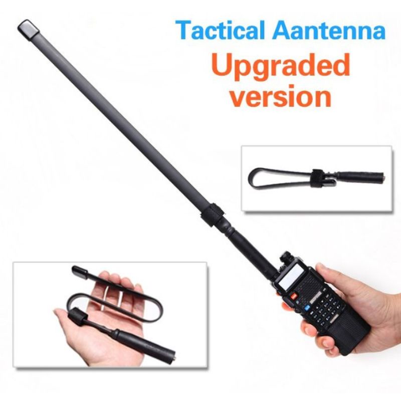 ABBREE Tactical Antena Dual Band 32CM AR-152A for Walkie Talkie Taffware Pofung Baofeng UV-5R UV82 UV52