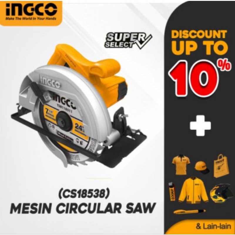 MESIN GERGAJI CIRCULAR SAW 7&quot; CS18538 GERGAJI POTONG KAYU 7INCH