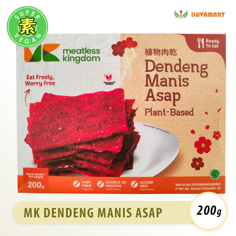 

Meatless Kingdom Dendeng Manis Asap Plant Based 200g Dendeng Vegan