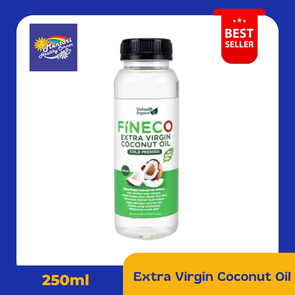 Fineco Extra Virgin Coconut Oil 250ml / VCO / EVCO 250ml (Botol Plastik)