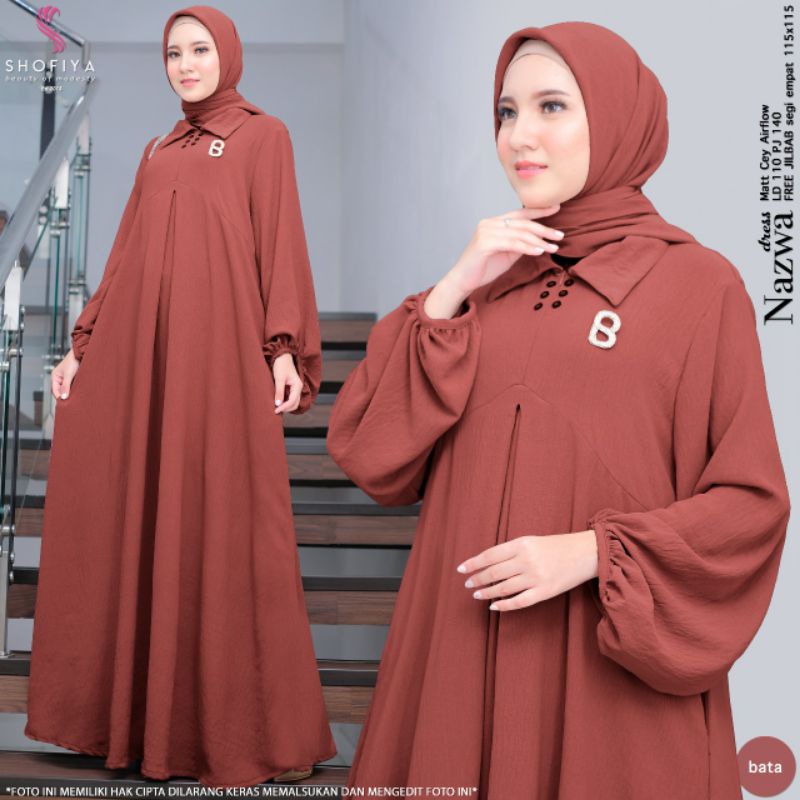 NAZWA DRESS ALMIRA  Dress Gamis BY SHOFIYA