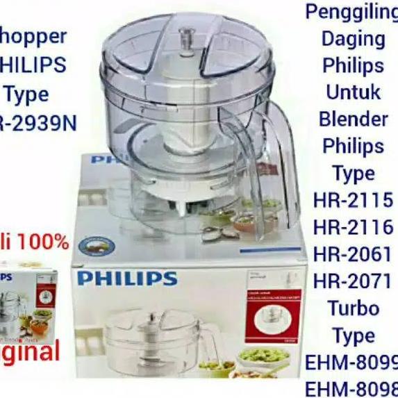 New Stock CHOPPER PHILIPS ORIGINAL / CHOPPER PENGGILING DAGING PHILIPS HR2939 ORIGINAL