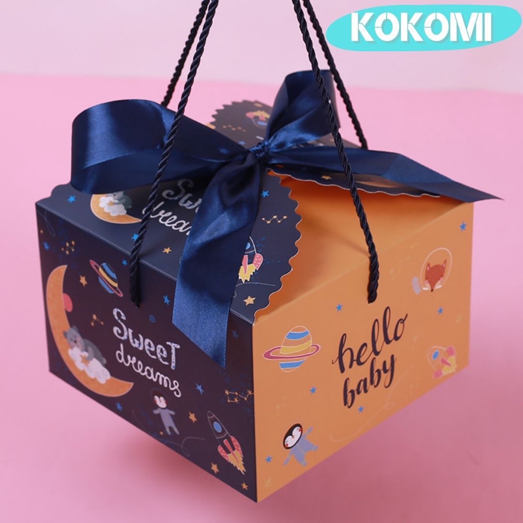 KOKOMI Goodie Bag Ulang Tahun Anak Cewek Cowok Gift Box Tas Souvenir Ulang Tahun Anak Tas Kado Hadia