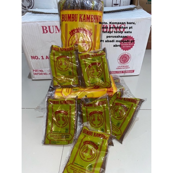 

Bumbu Kambing CAP UDANG Asli Sasetan 50g