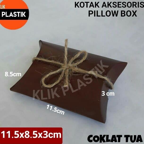 

PILLOW BOX/KOTAK AKSESORIS/SOUVENIR KEMASAN MASKER TEMPAT SABUN KADO t-klikplastik Ayo Beli