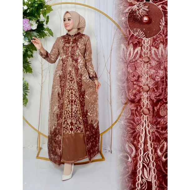 GAMIS ANDARA /GAMIS PESTA MEWAH/ ORIGINAL PELANGI JAYA