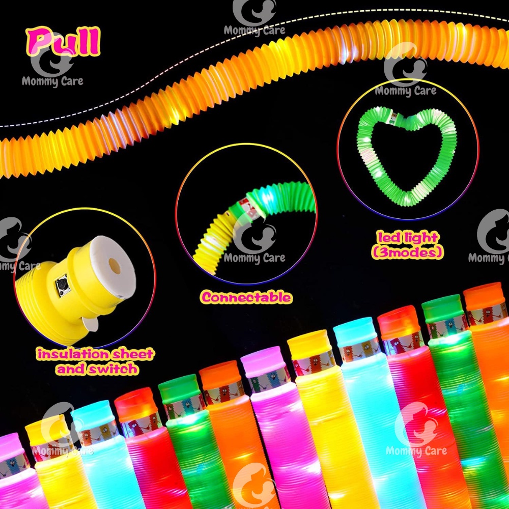 MOMMYCARE MAINAN ANAK POP PIPES POP TUBES LAMPU LED