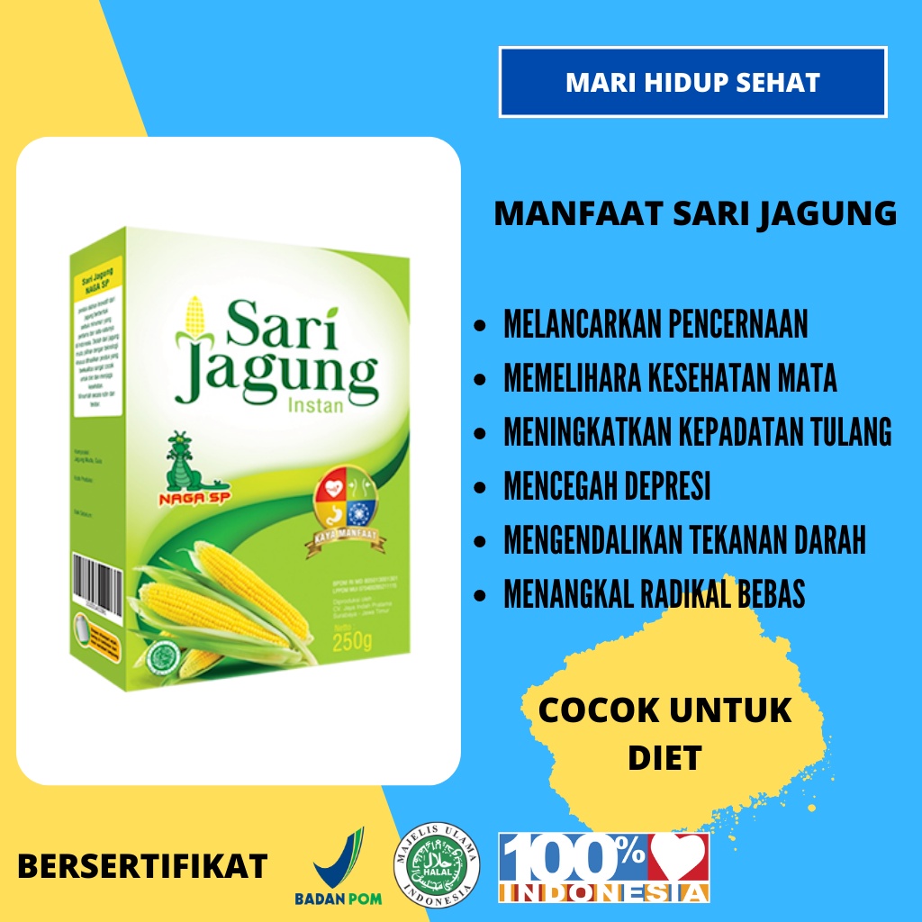 

COCOK UNTUK DIET / Sari Jagung Naga SP 250 Gram