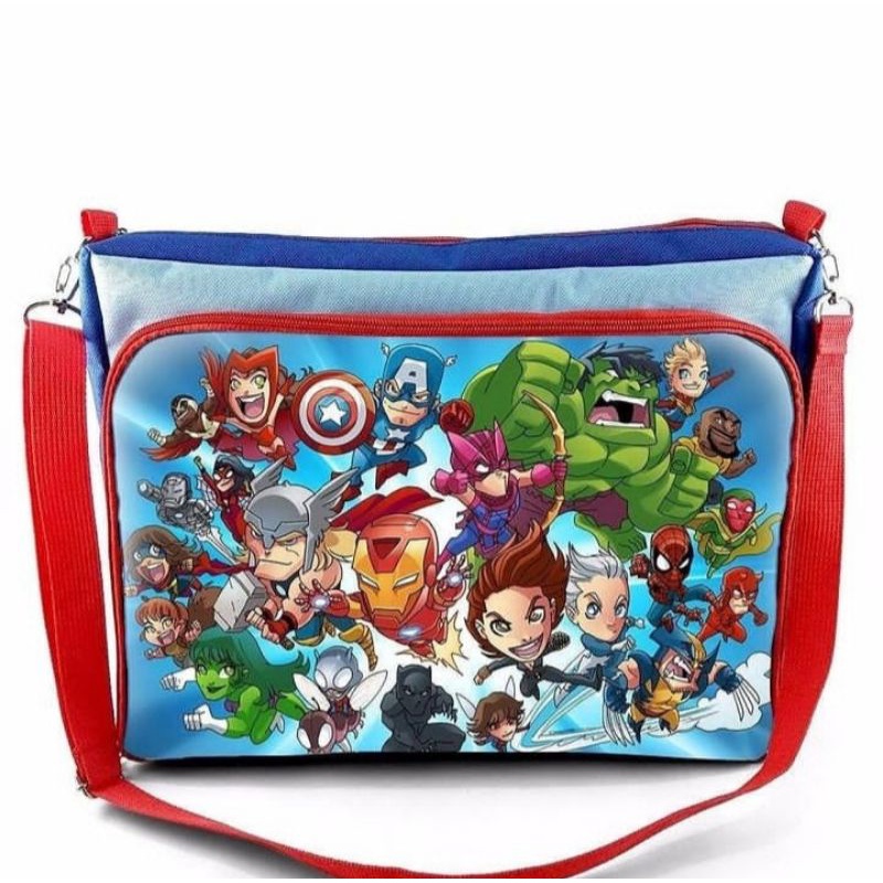 DRAWING BAG SELEMPANG Tas Les Bimbel Anak FOLDER BAG CUSTOM Data Bag Souvenir Ultah