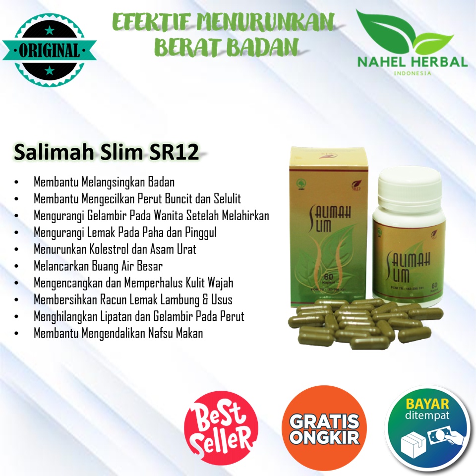 Instan Paket Pelakor Salimah Slim Sr12 Menurunkan Berat Badan Original Halal Bpom - Minuman Jamu Ala