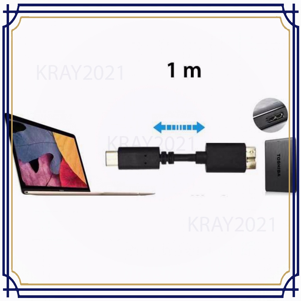 USB 3.1 Type C to USB 3.0 Micro B Data Cable 1M -CB357