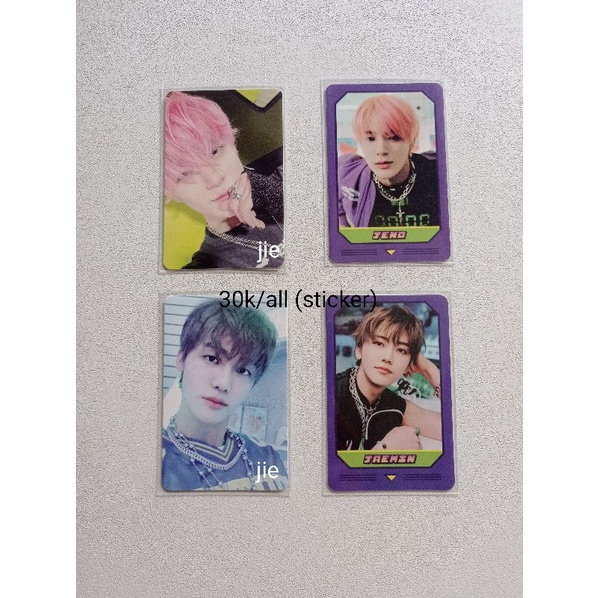 Matching game card nct dream jeno jaemin set sticker