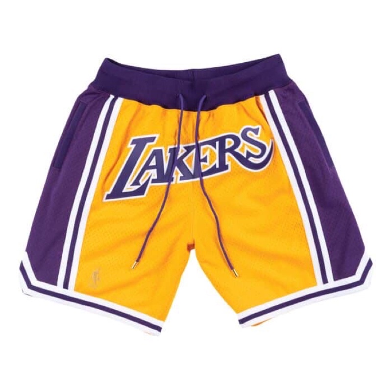 Celana Basket Mitchell & Ness Just Don Lakers Road 1996 Shorts Orange