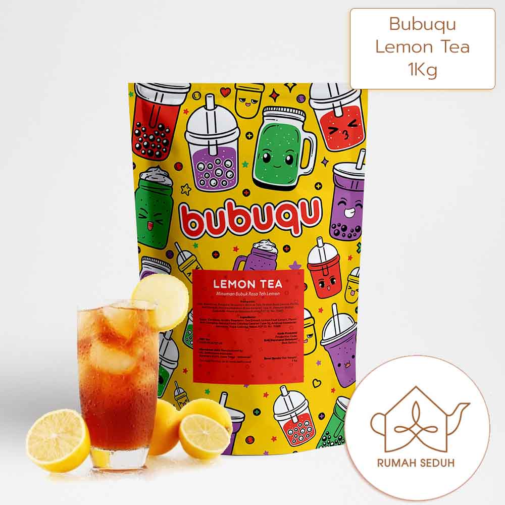 

1Kg Bubuqu Lemon Tea Powder Drink - Minuman Bubuk Teh Lemon