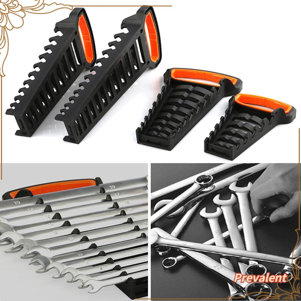 Preva Wrench Holder Self ‐ Locki Tool Hook Desain Kepala Bergerak Kepala Ganda Menghemat Ruang Rel Tray Kunci Pas Rak Penyimpanan