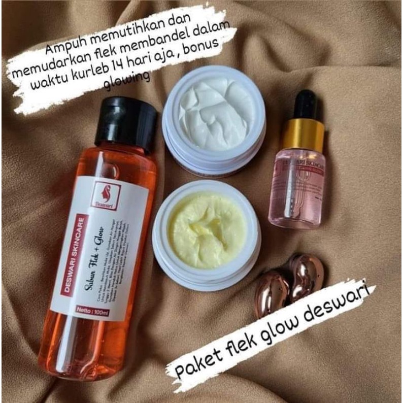 deswari skincare paket flek glow