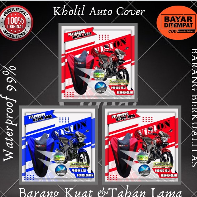 COVER SARUNG MANTEL PELINDUNG MOTOR VISION VERZA TIGER CB100 ANTI AIR