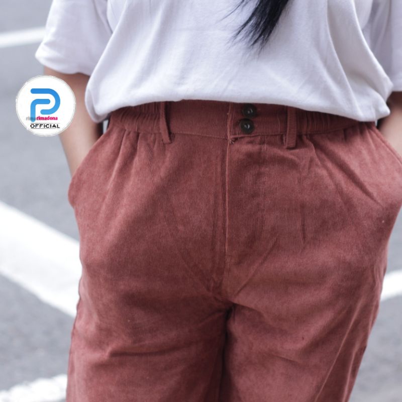 celana kulot calduroy highwaist calduroy kulot calduroy kulot lengkap warna kulot calduroy variasi kancing dua celana kulot pinggang karet celana calduroy wanita calduroy pants wanita celana calduroy celana kulot santai wanita primadona official