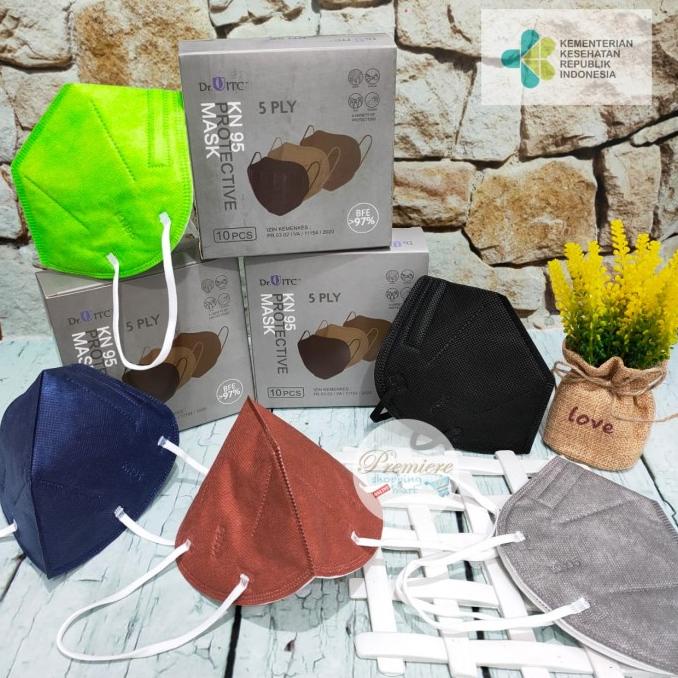 Per BOX isi 10 Pcs - Masker KN95 Dr ITC 5 Ply | KN 95 Dr.ITC Face mask t-premierebk Ayo Beli