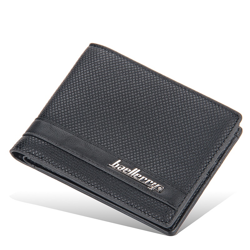 DOMPET LIPAT PRIA ORIGINAL KULIT BRANDED LAKI DISTRO KEKINIAN REMAJA DEWASA SIMPLE FASHION BATAM ORI IMPORT BAELLERRY HITAM KISAKI WA628B5 KARTU COWOK KEREN KECIL PREMIUM