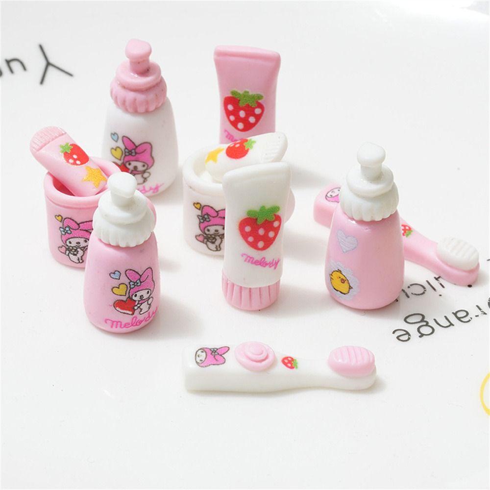 [Elegan] Bintang Kirby Miniatur DIY Kerajinan Kawaii Besar Jelly Anime Kirby Figure Mainan Kartun Cupcake Jelly Set